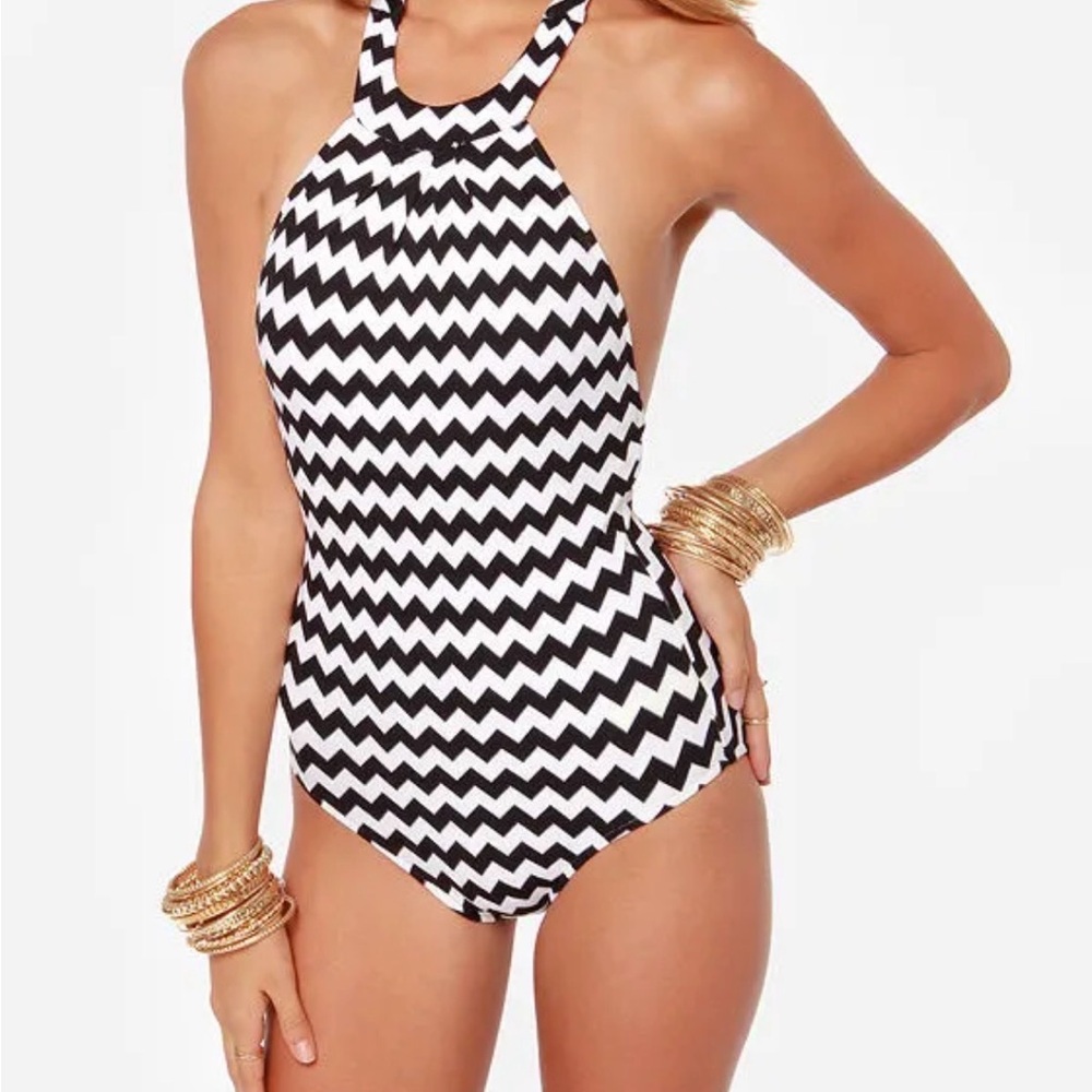 EUC Seafolly Mod Club one-piece swimsuit size 6 US